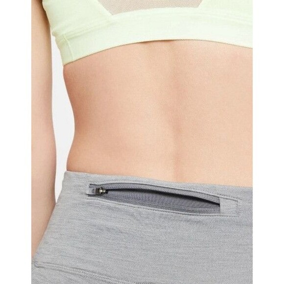 NWT NIKE FAST WOMEN DRI-FIT RUNNING CROPPD TIGHTS GRAY SIZE MEDIUM - Picture 4 of 4